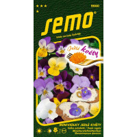 Viola cornuta hybridy / Fialka ostrohatá JEDLÉ KVETY, 0,3 g